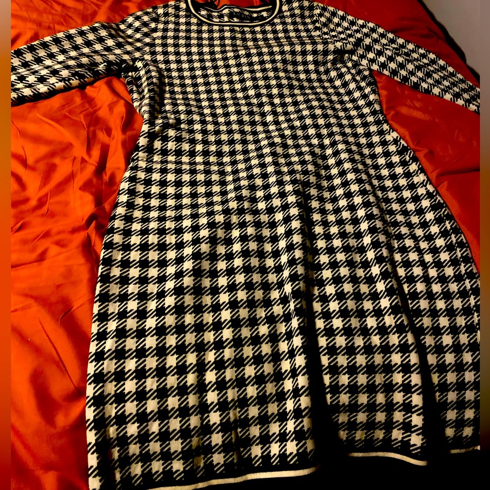 Ralph Lauren Dress Checker Black and White